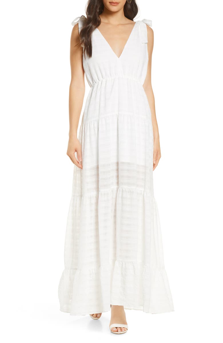 FINDERS KEEPERS Lucietti Maxi Dress, Main, color, IVORY