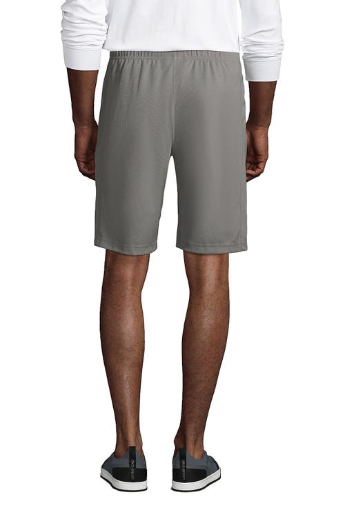 Shop Lands' End School Uniform  Mesh Gym Shorts In Stone Gray