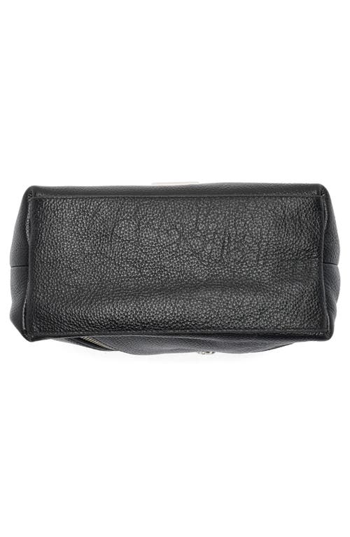 Rebecca Minkoff Micro Moto Leather Satchel In Black