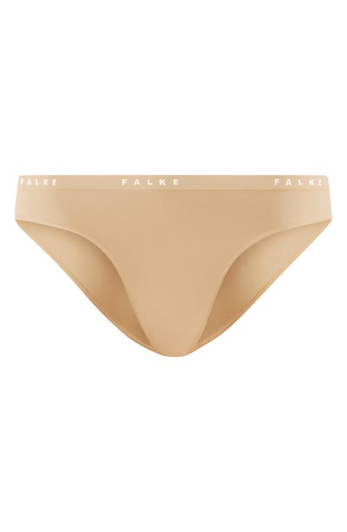 Falke Daily Climate Cotton Blend Bikini Briefs In Camel