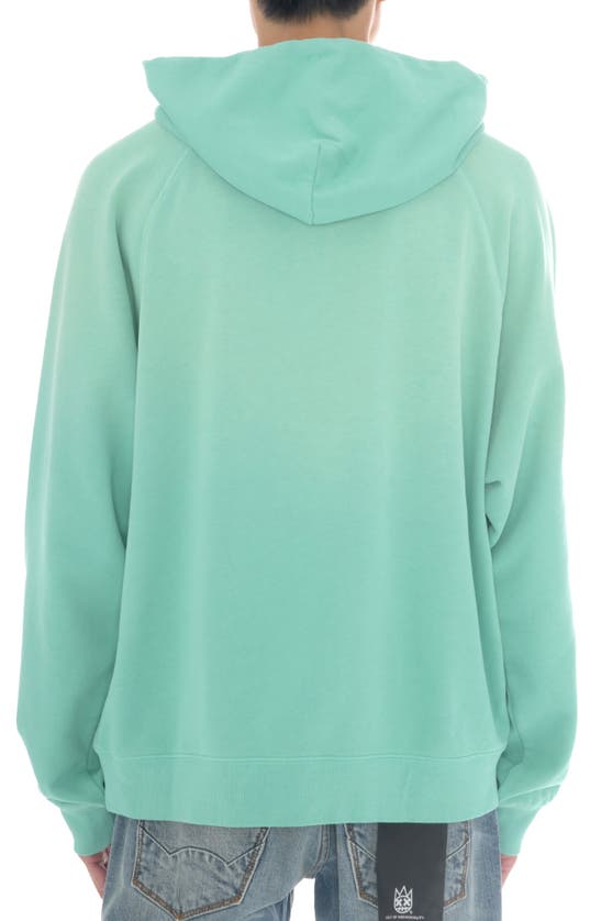 Cult Of Individuality Shimuchan Flocked Logo Graphic Hoodie In Vintage Mint