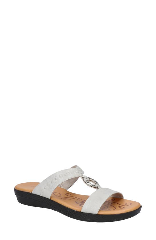 Easy Street Talia Wedge Sandal In Metallic