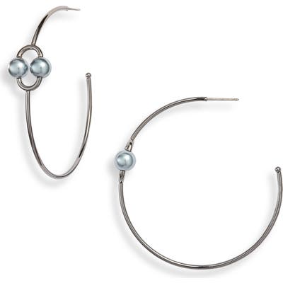 Kate Spade New York Nouveau Pearls Imitation Pearl Hoop Earrings