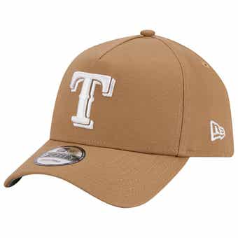 Men's New Era Cream Texas Rangers Chrome Camel Rust Undervisor 59FIFTY Fitted Hat