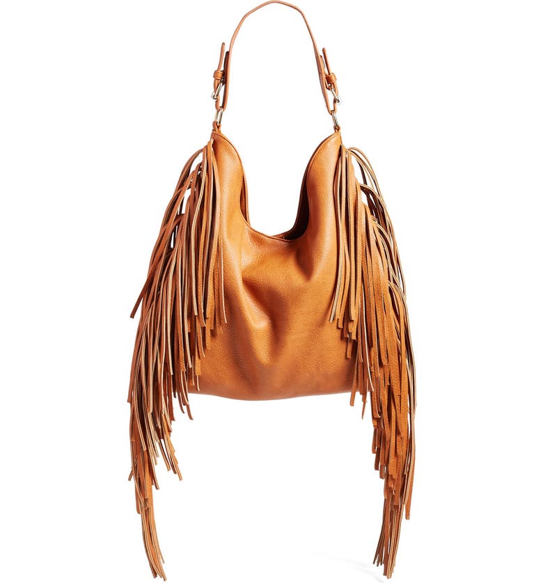 Fringe Faux Leather Tote