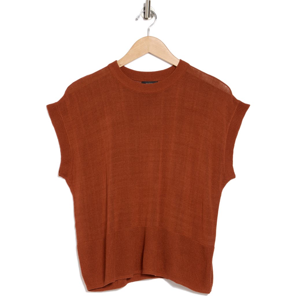 Halogen ® Crewneck Rib Sweater Top In Beige Arabian Spice
