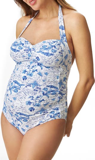 Pez D'Or Toile De Jouy One-Piece Maternity Swimsuit