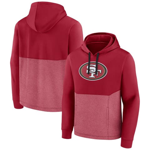 Men's Fanatics Branded Scarlet San Francisco 49ers Big & Tall Full-Zip  Hoodie