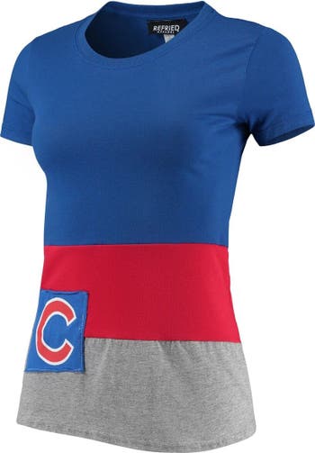 Majestic Women's Chicago Cubs From The Stretch Pinstripe T-Shirt