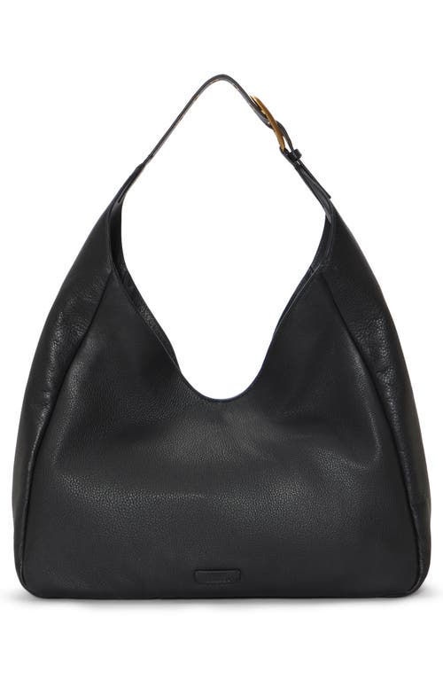 Shop Vince Camuto Marza Leather Shoulder Bag In Black