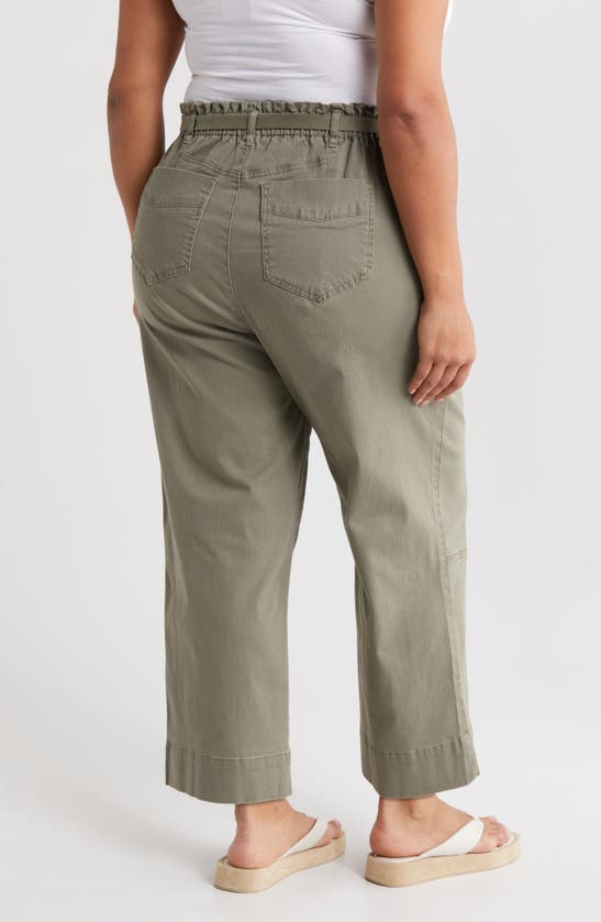 Shop Wit & Wisdom Skyrise Paperbag Waist Ankle Pants In Laurel Oak