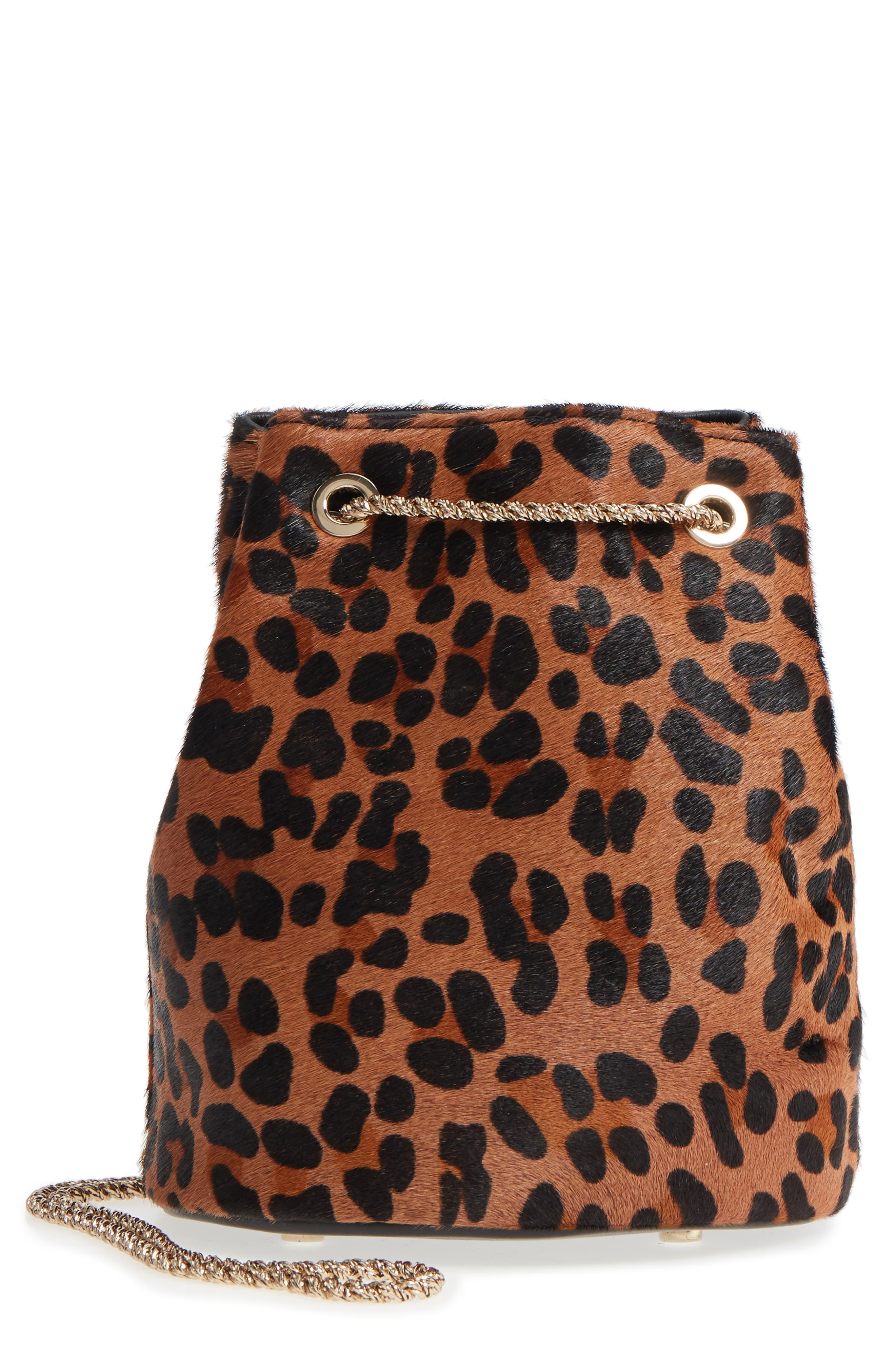 Sézane Hope Genuine Calf Hair Bucket Bag Nordstrom