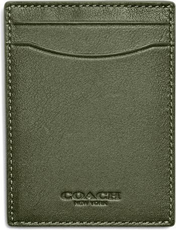COACH Mlb Compact Id Wallet In Sport Calf Leather in Blue for Men