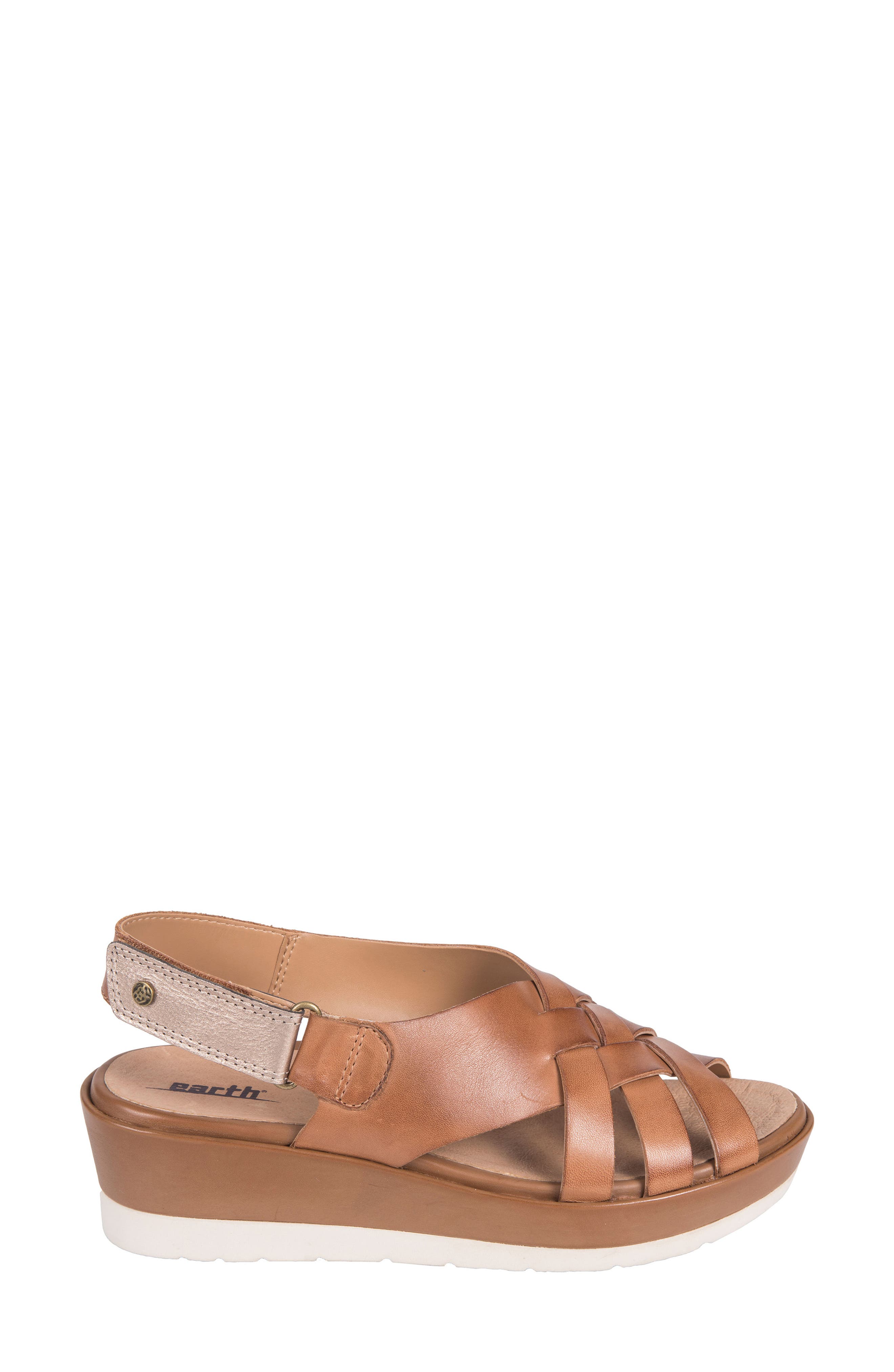 earth sunflower wedge sandal