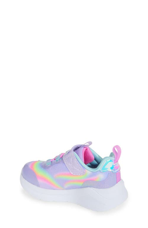 Skechers Girls Lilac Kids Unicorn Dreams Light-up Metallic-woven Trainers 4-9 Years In Lavender/multi