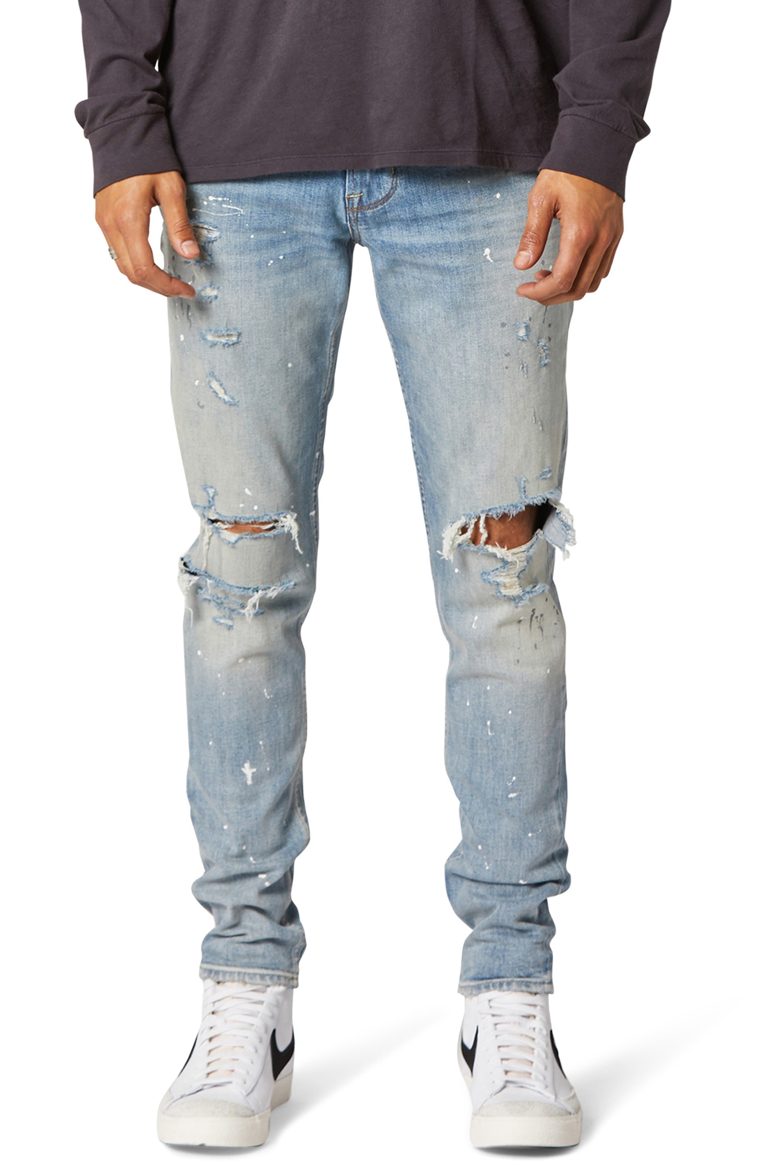 ripped skinny fit jeans