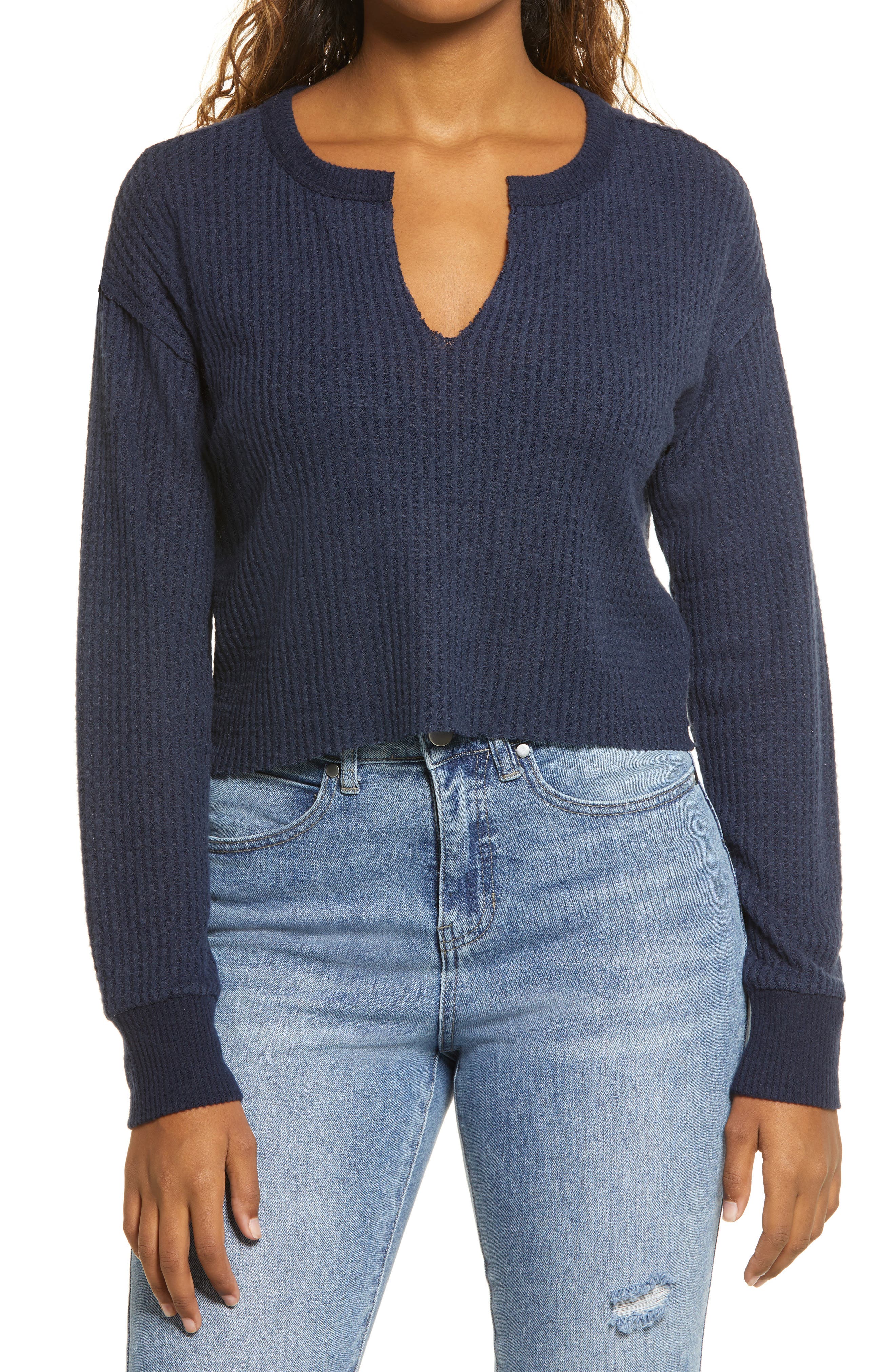 Deconstructed Hybrid Men/'s Flannel Shirt /& Women/'s V-Neck Sweater Create On Trend Cozy Top