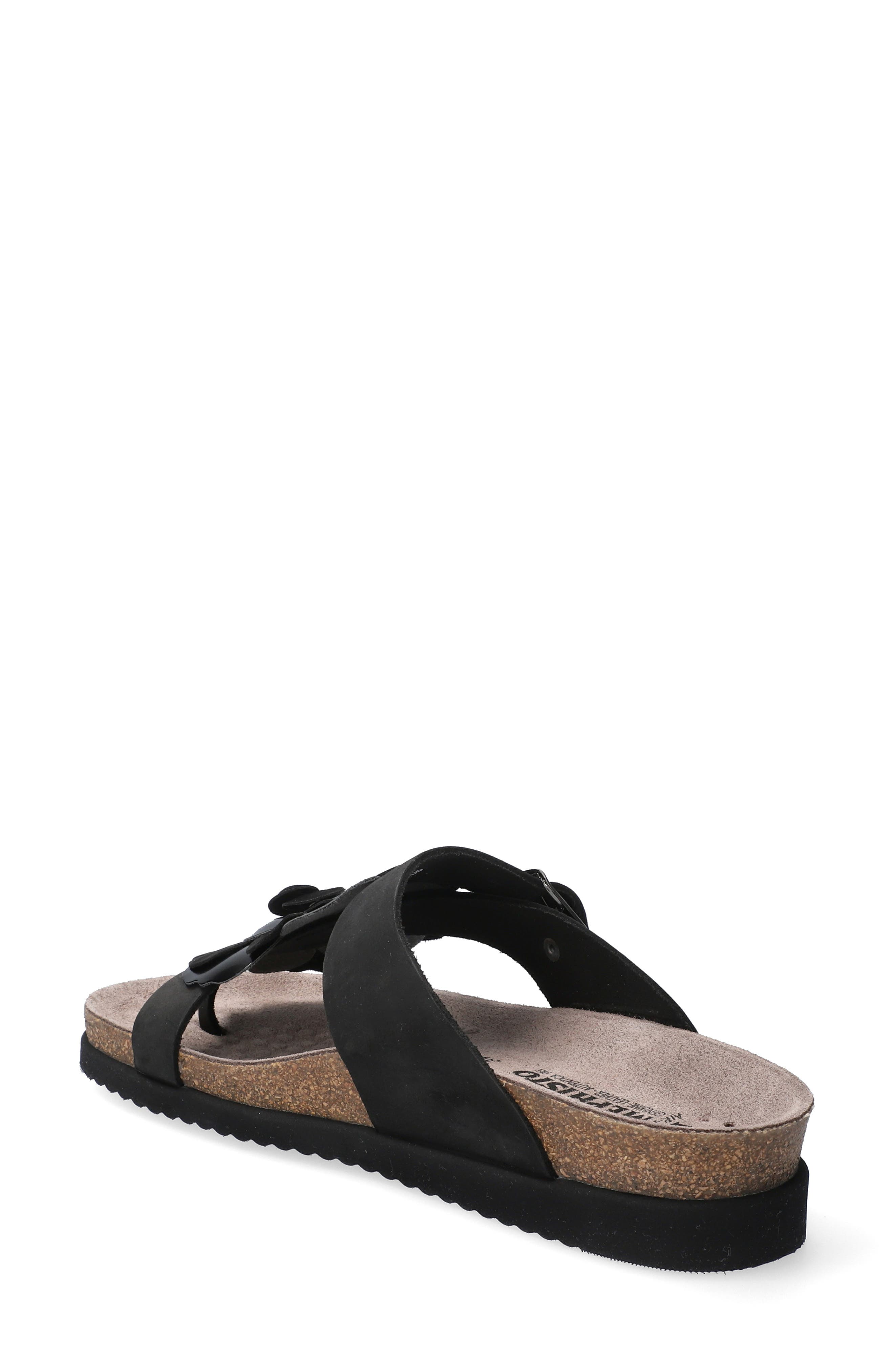 Mephisto Women's Helen Flower Sandals- Black