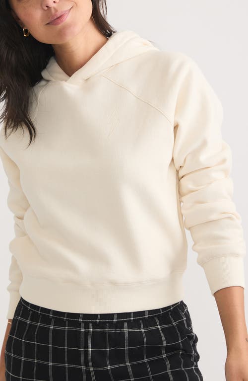 Shop Marine Layer Anytime Hoodie In Antique White