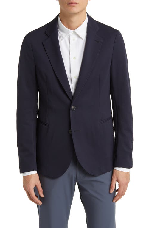 Emporio Armani Rice Stitch Sport Coat Solid Blue Navy at Nordstrom, Us