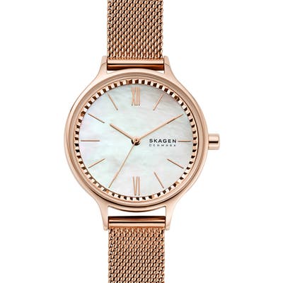 Skagen Anita Mesh Strap Watch, 30mm