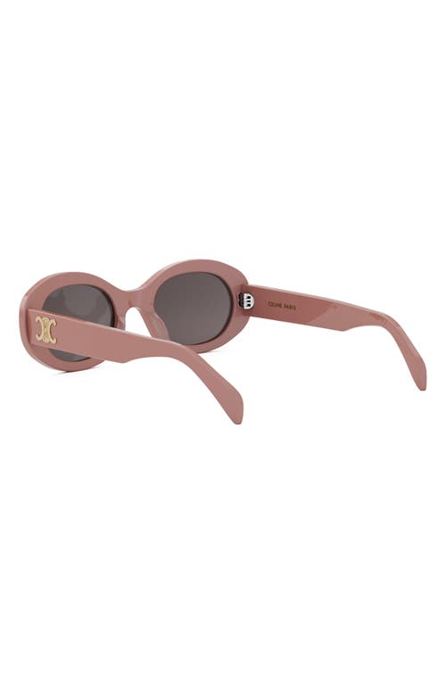 CELINE CELINE TRIOMPHE 52MM OVAL SUNGLASSES 