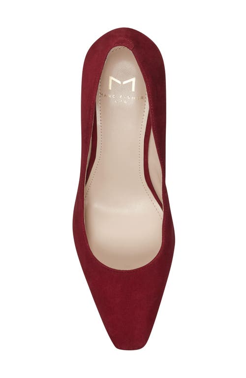 Marc Fisher Ltd Varla Block Heel Pump In Dark Red 601