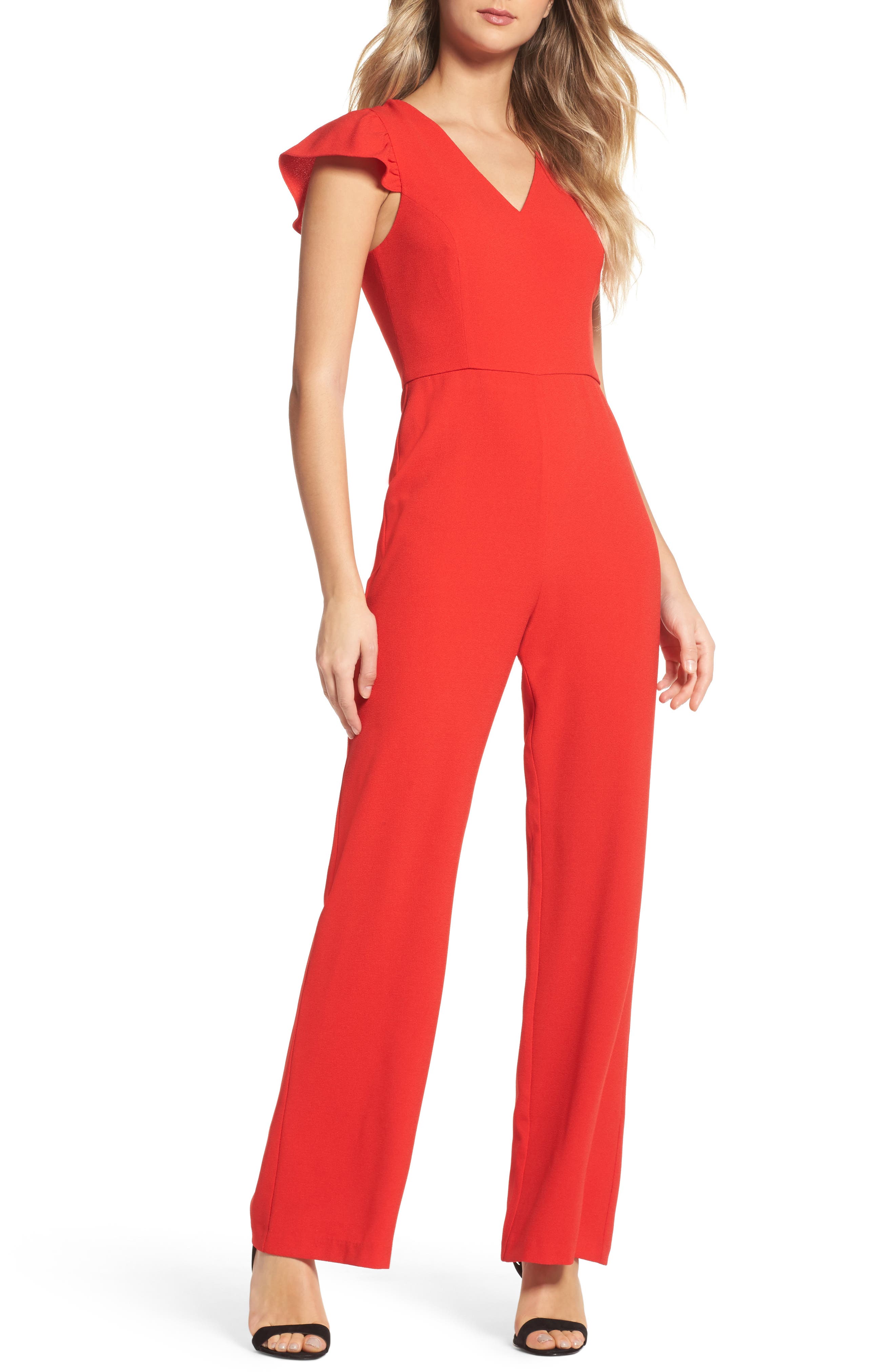 charles henry black jumpsuit