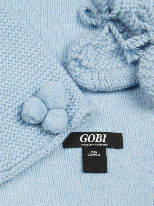Gobi Mongolian Cashmere Baby Cashmere Set In Light Blue
