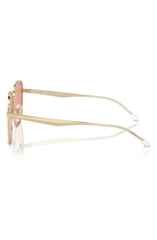 Shop Ray Ban Ray-ban 57mm Irregular Sunglasses In Pale Gold