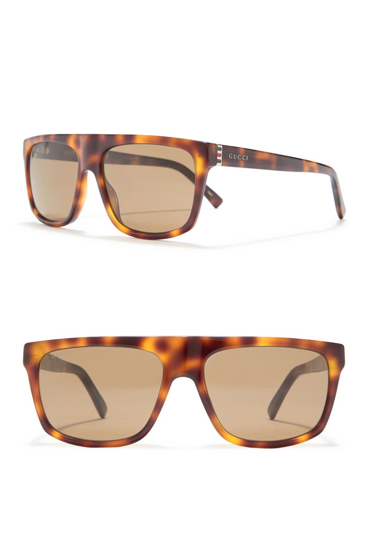 57mm square sunglasses gucci