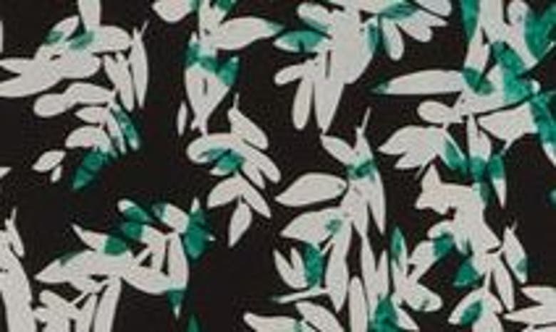 Wishlist Floral Print V-neck Maxi Dress In Black/ Green
