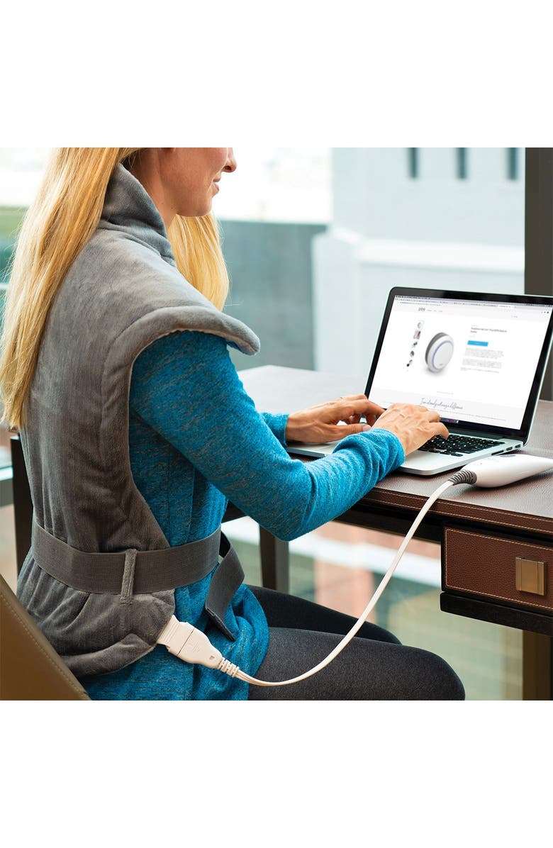 PURE ENRICHMENT PureRelief XL ExtraLong Back and Neck Heating Pad Gray Nordstromrack