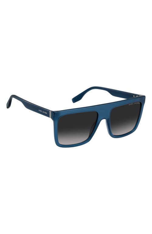 Marc Jacobs 57mm Flat Top Sunglasses In Blue