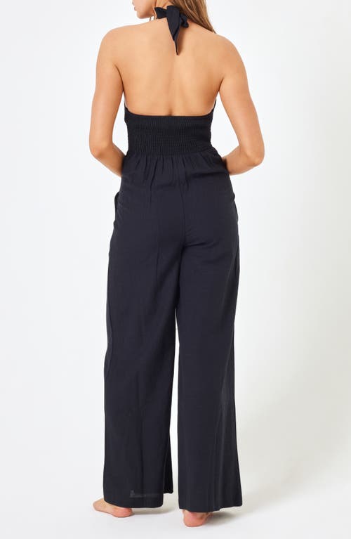 Shop L*space Lspace Alena Cover-up Jumpsuit In Black