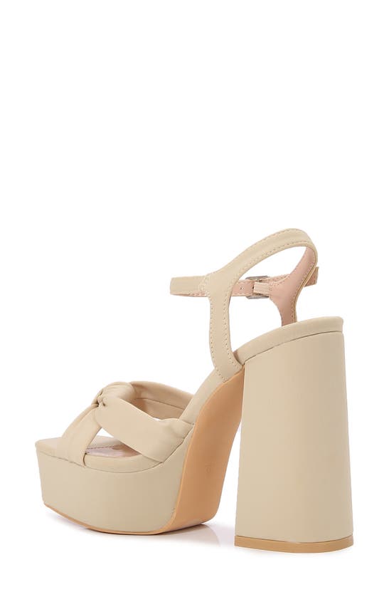 Shop Berness Natalie Platform Pump In Beige