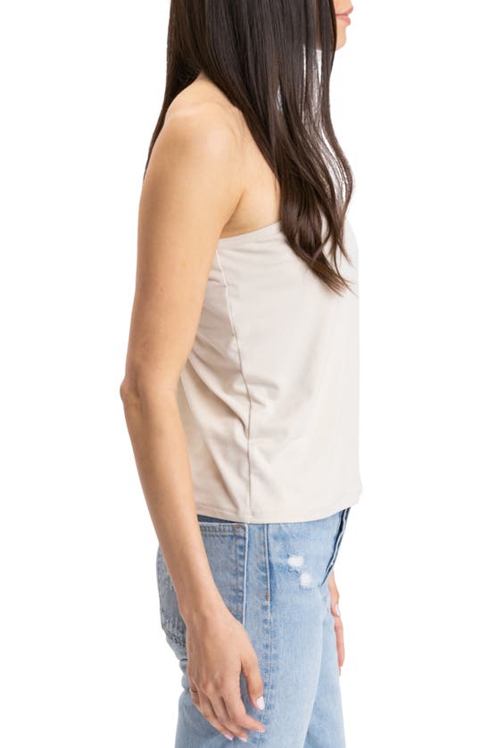 Shop Threads 4 Thought Shivani Luxe Jersey One-shoulder Top In Sand