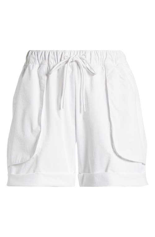 Shop Zella Navigator Drawstring Utility Shorts In White