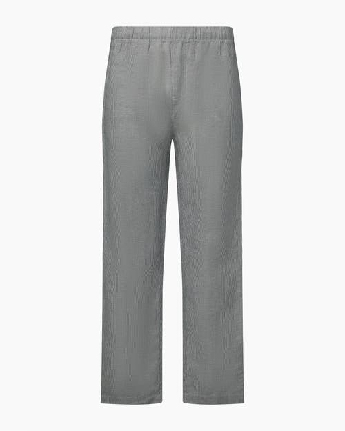 Onia Linen Home Pant In Deep Navy/white