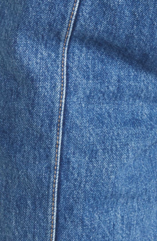 SLVRLAKE LONDON PINTUCK HIGH WAIST STRAIGHT LEG JEANS