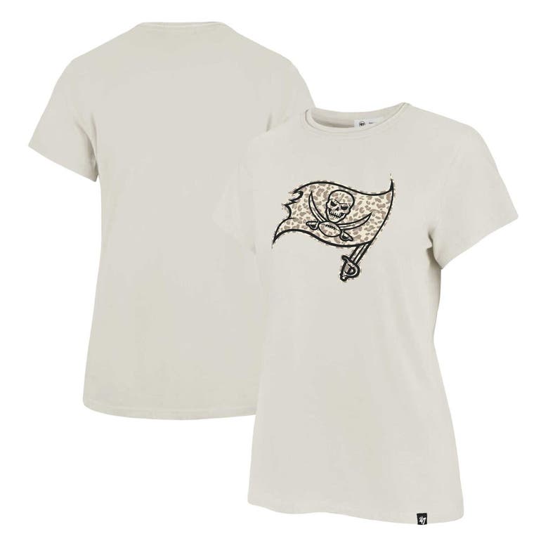 47 Brand '47 Cream Tampa Bay Buccaneers Panthera Frankie T-shirt In Cream