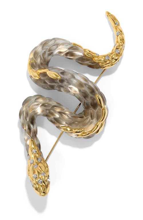 Alexis Bittar Lucite® Serpent Pin In Desert