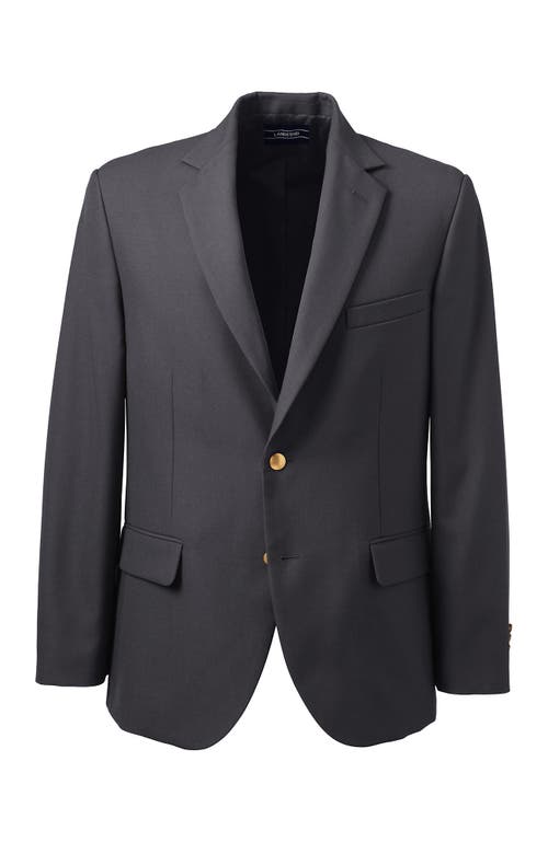 Lands' End School Uniform Hopsack Blazer In Slate Frost