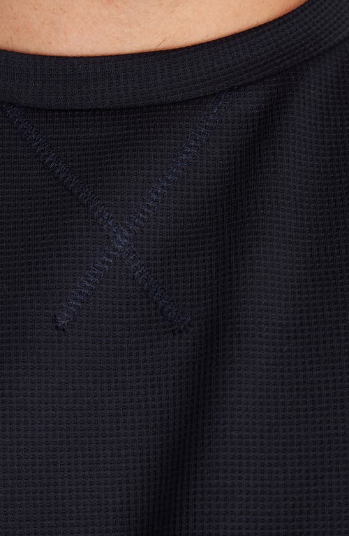 Px Oliver Long Sleeve Thermal T-shirt In Navy
