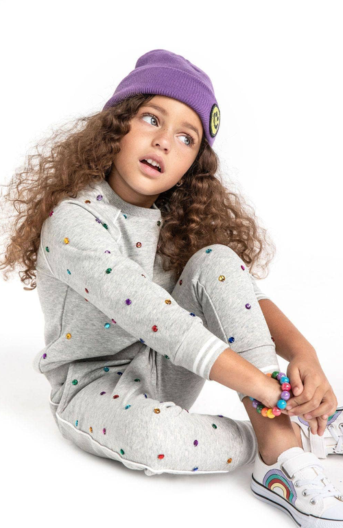 Shop Lola + The Boys Rainbow Gem Trackset In Grey