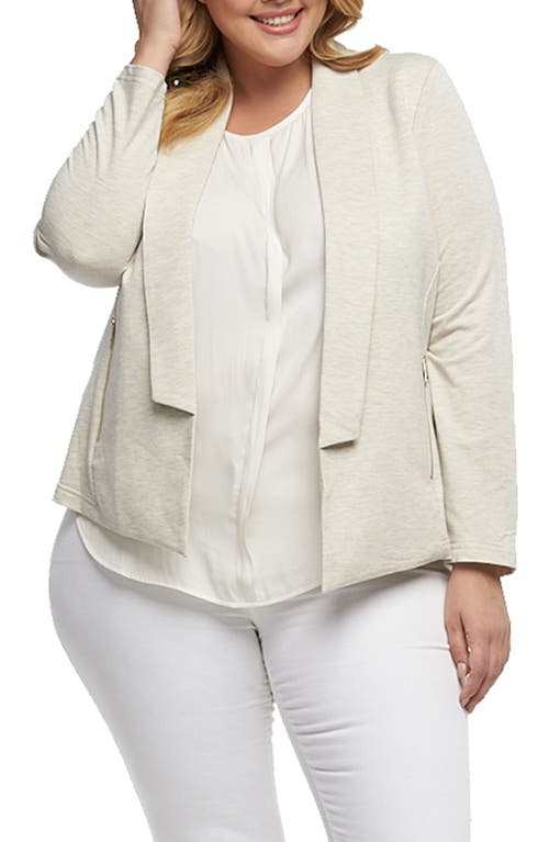 Tart Nisha Knit Blazer In Heather Oatmeal