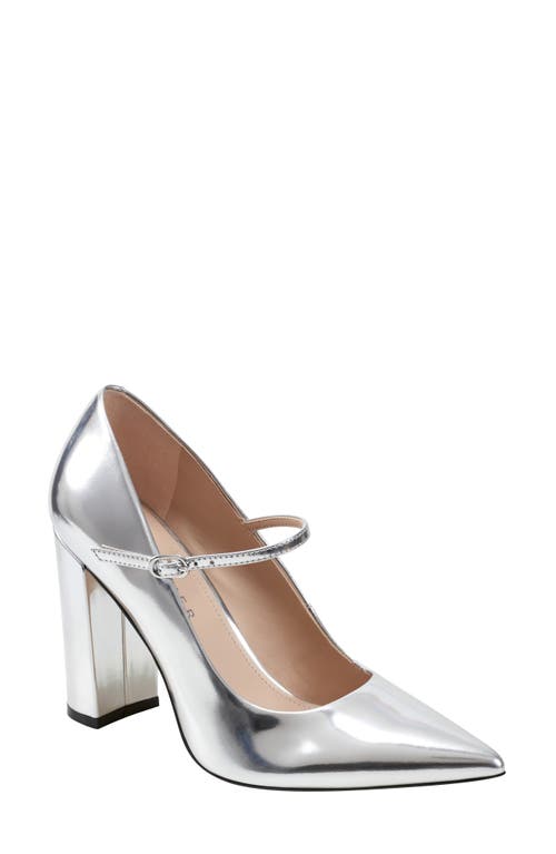 Artie Pointed Toe Pump in Silver