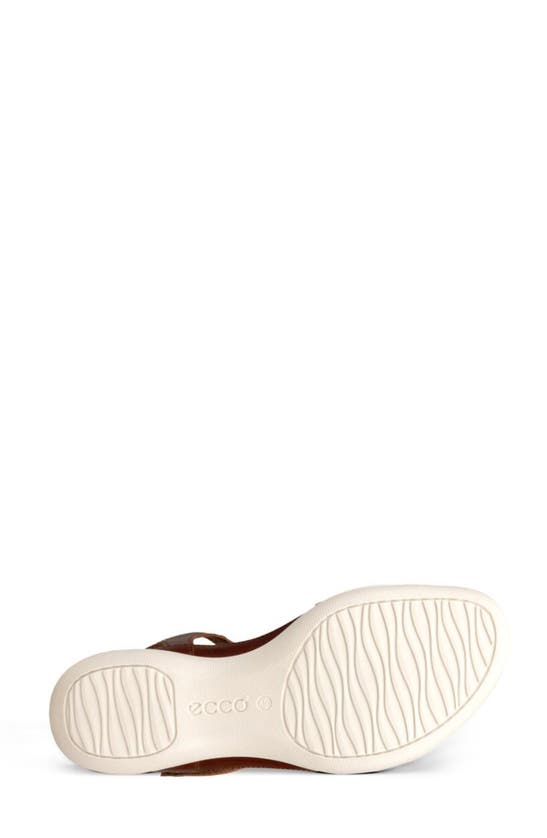 Ecco 'flash' Sandal In Mink/ Gold/ Hammered Bronze