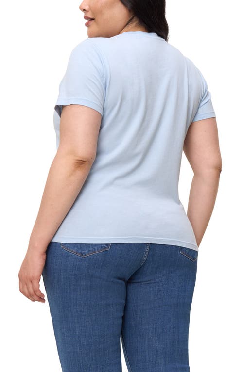 The Standard Stitch The Crew Tee In Sky Blue