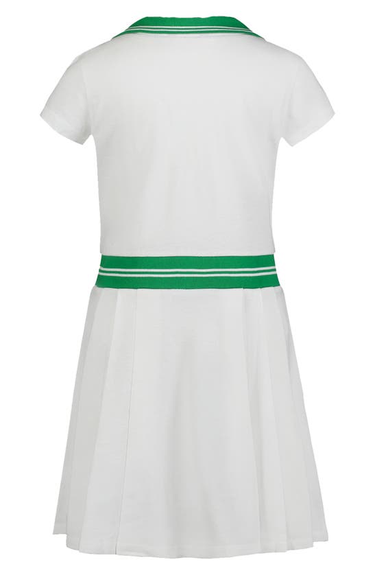 Shop Tommy Hilfiger Kids' Short Sleeve Polo Dress In White